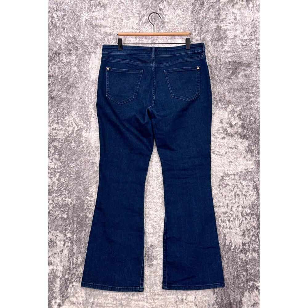 Anthropologie Jeans 32 Womens Pilcro High Rise Flare Leg Dark Wash Denim - Picture 2 of 7